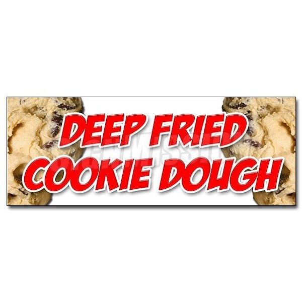 DEEP FRIED COOKIE DOUGH DECAL sticker warm fresh homemade fried pie, D-36 Deep Fried Cookie Dough